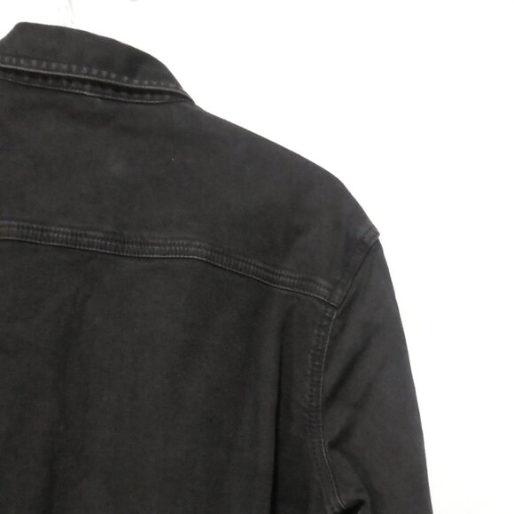 TOPMAN - Stretch - Skinny | medium | Stylish Black Long Sleeve Slim Fit Shirt - Picture 11 of 14